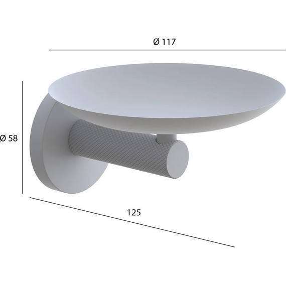 Мыльница Boheme Uno 10973-MG, matt gold, Цвет производителя: matt gold - фото 2