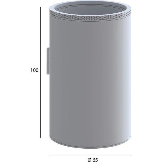 Стакан для зубных щеток Boheme Uno 10974-SGM, shine gun metal, Цвет производителя: shine gun metal - фото 2