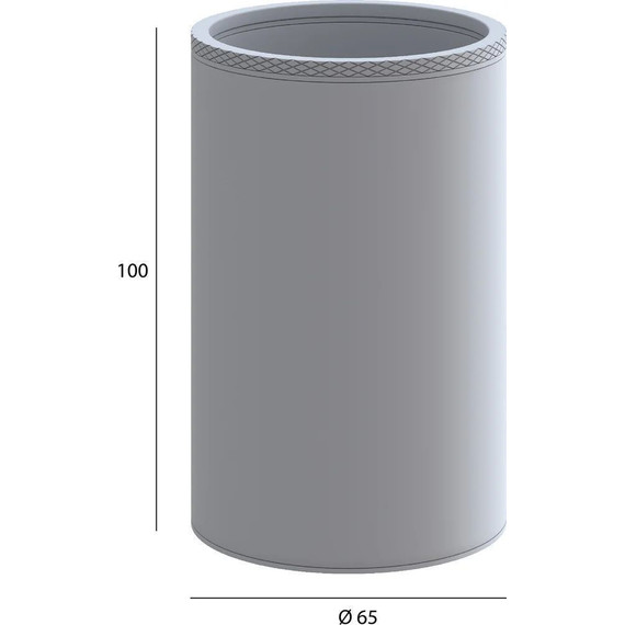 Стакан для зубных щеток Boheme Uno 10982-SGM, shine gun metal, Цвет производителя: shine gun metal - фото 2