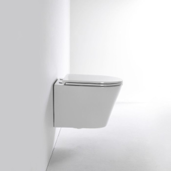 Унитаз подвесной безободковый Tece Spring 9700997 с тонкой крышкой микролифт (система смыва торнадо) - фото 2