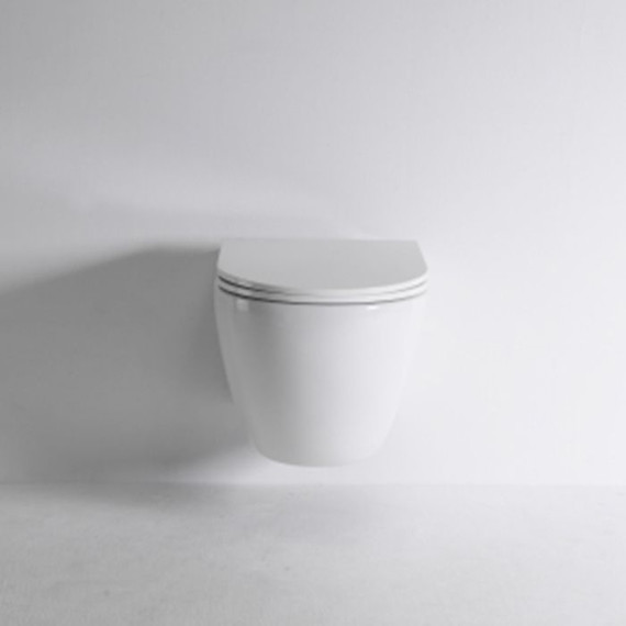 Унитаз подвесной безободковый Tece Spring 9700998 с тонкой крышкой микролифт (система смыва торнадо) - фото 2