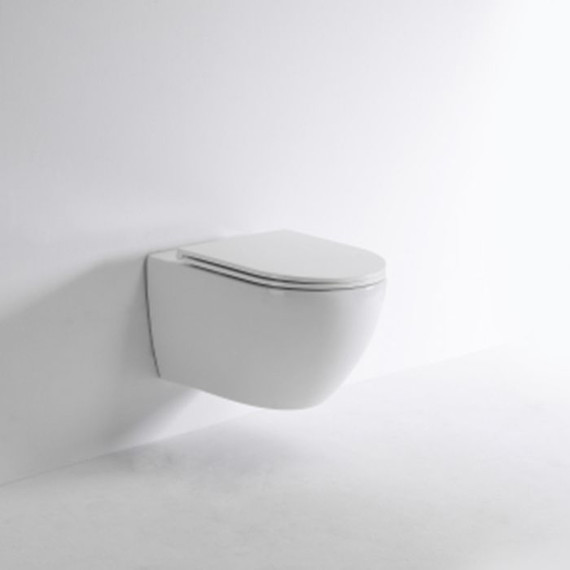 Унитаз подвесной безободковый Tece Spring 9700998 с тонкой крышкой микролифт (система смыва торнадо) - фото 3