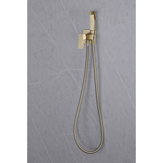 Набор для гигиенического душа Abber Daheim AF8226G, золото матовое - фото 3