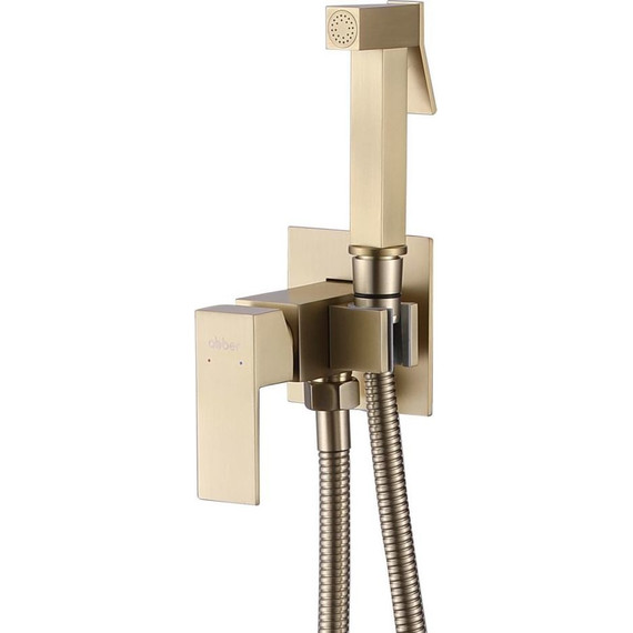 Набор для гигиенического душа Abber Daheim AF8226G, золото матовое - фото 