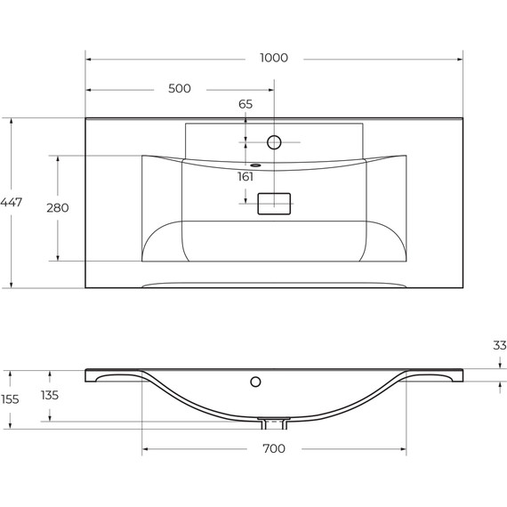 Тумба подвесная с раковиной BelBagno MARINO-H60-1000-2C-SO-RW-P 100 см, Rovere Moro - фото 13