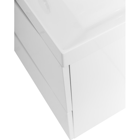 Тумба подвесная с раковиной BelBagno MARINO-700-2C-SO-BL-P 70 см, Bianco Lucido - фото 8