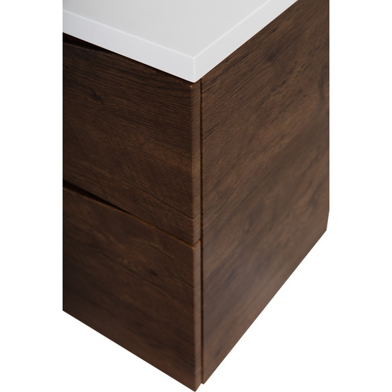 Тумба подвесная с раковиной BelBagno MARINO-H60-1000-2C-SO-RW-P 100 см, Rovere Moro - фото 8