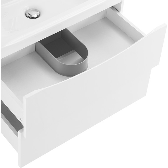 Тумба подвесная с раковиной BelBagno MARINO-750-2C-SO-BL-P 75 см, Bianco Lucido - фото 7