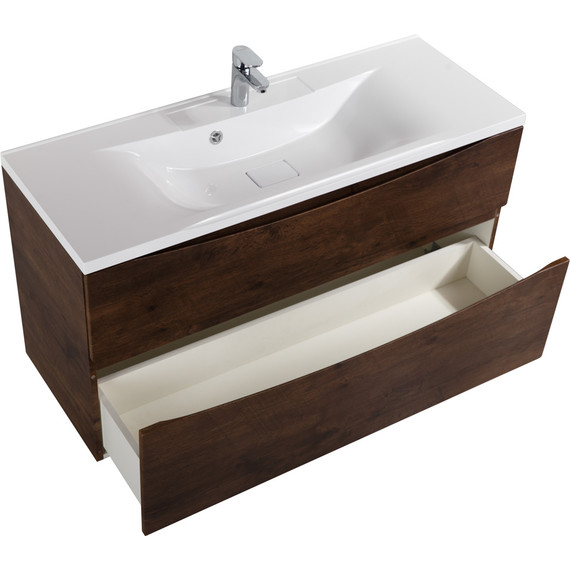 Тумба подвесная с раковиной BelBagno MARINO-H60-1200-2C-SO-RW-P 120 см, Rovere Moro - фото 3