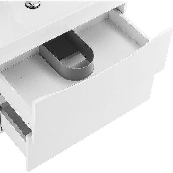 Тумба подвесная с раковиной BelBagno MARINO-600-2C-SO-BL-P 60 см, Bianco Lucido - фото 6