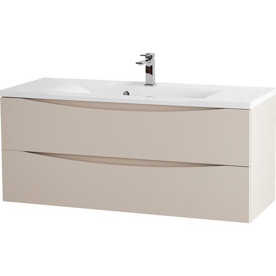 Тумба подвесная с раковиной BelBagno MARINO-1200-2C-SO-CO-P 120 см, Crema Opaco - фото 2
