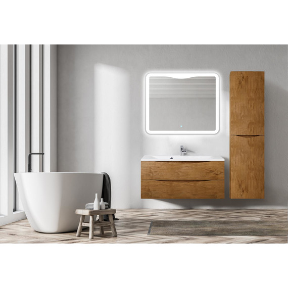 Тумба подвесная с раковиной BelBagno MARINO-1200-2C-SO-RN-P 120 см, Rovere Nature - фото 9