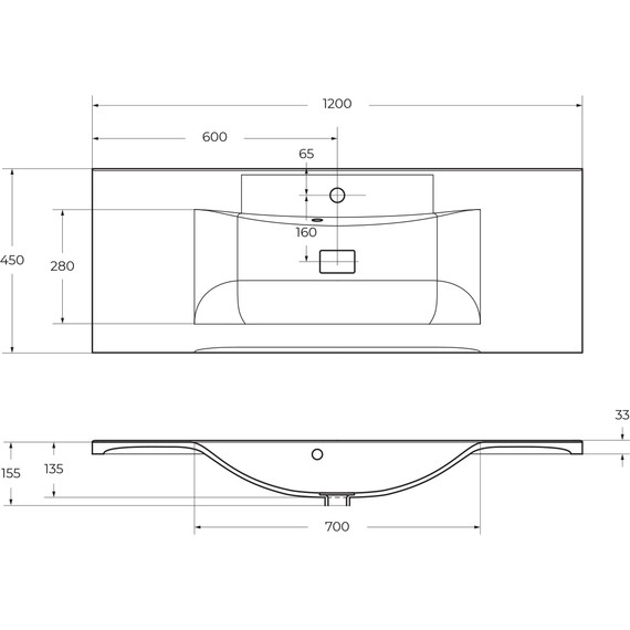 Тумба подвесная с раковиной BelBagno MARINO-1200-2C-SO-RN-P 120 см, Rovere Nature - фото 11