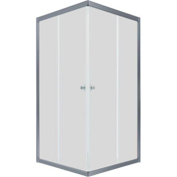 Душевое ограждение Triton Вента 90x90 см, хром/прозрачное - фото 