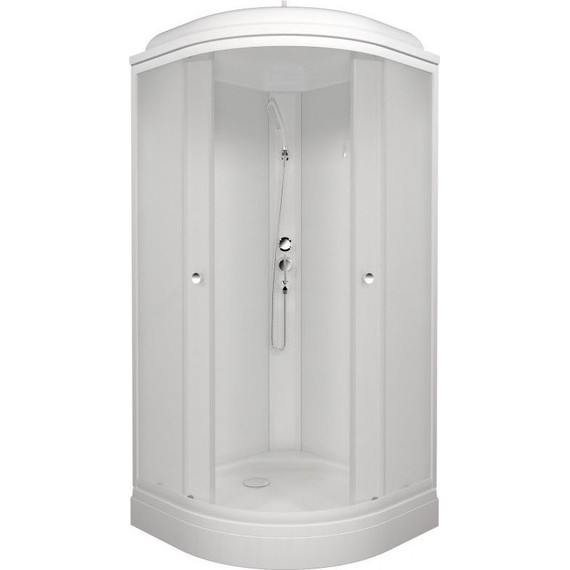 Душевая кабина Triton Вельвет А 90x90 см, белый/матовое - фото 2