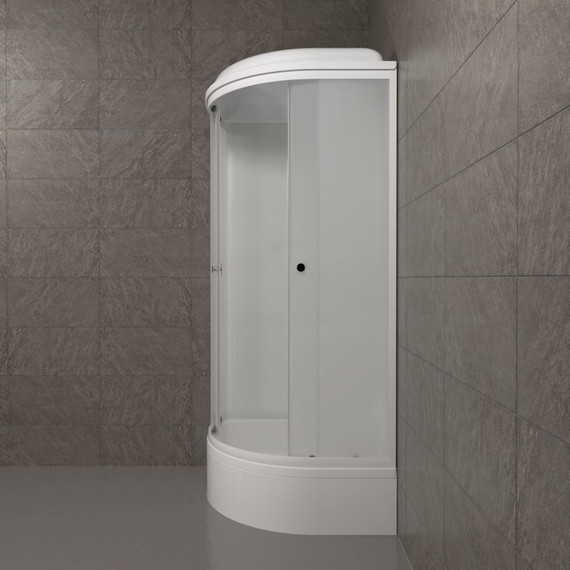 Душевая кабина Triton Вельвет В 90x90 см, белый/матовое - фото 4