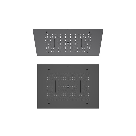Верхний душ Aquatek 600x430 мм AQ2083MB, чёрный матовый - фото 