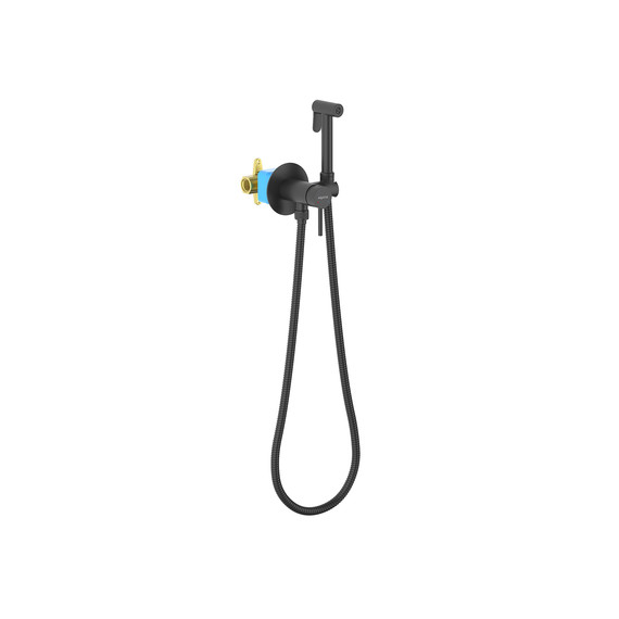 Набор для гигиенического душа Aquatek Европа AQ1021MB (со скрытой частью) чёрный матовый - фото 
