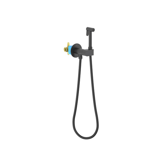Гигиенический душ Aquatek Оберон AQ1024MB (со скрытой частью) чёрный матовый - фото 