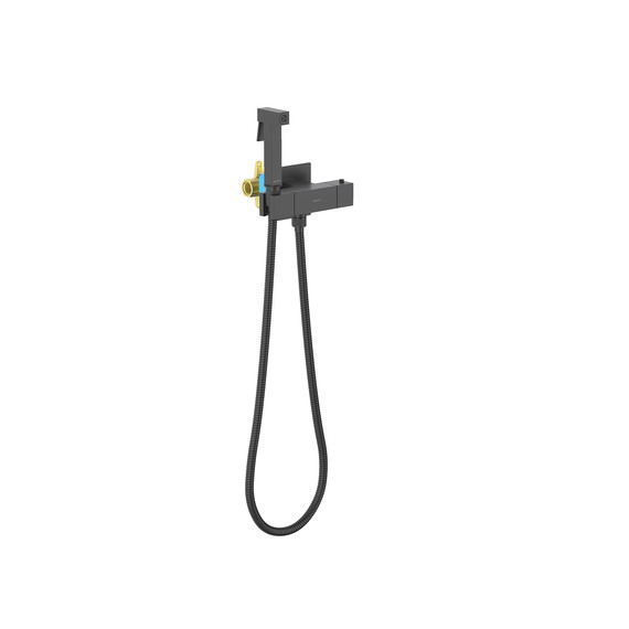 Набор для гигиенического душа Aquatek Либра AQ1028MB (со скрытой частью) чёрный матовый - фото 