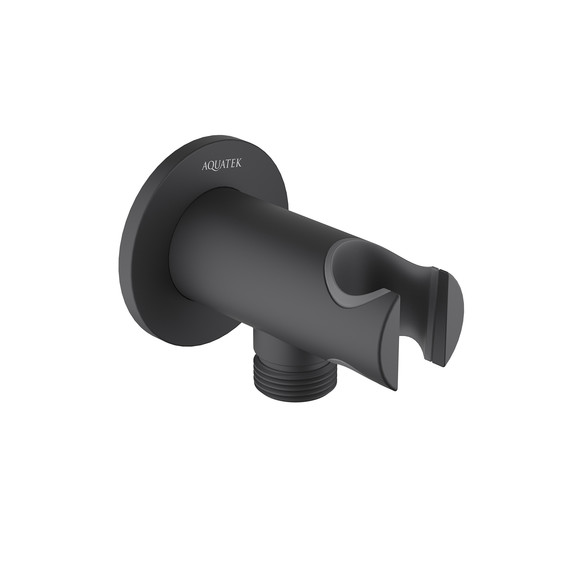 Шланговое подсоединение Aquatek AQ2460MB, чёрный матовый - фото 