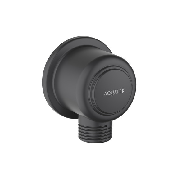 Шланговое подсоединение Aquatek Классик AQ2461MB, чёрный матовый - фото 