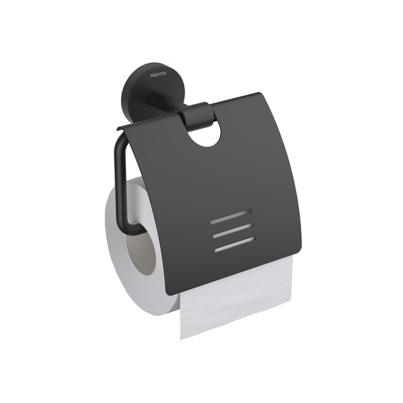 Держатель для туалетной бумаги Aquatek Бетта AQ4609MB, цвет чёрный матовый - фото 