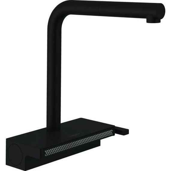 Смеситель для кухни Hansgrohe Aquno Select 73830670, чёрный матовый - фото 